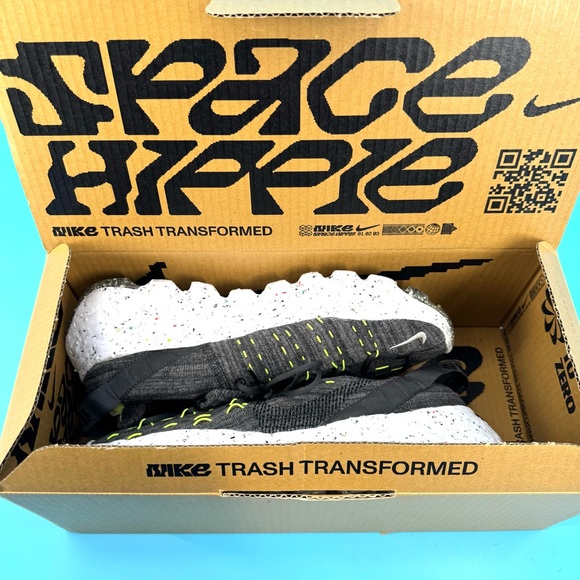 NIKE SPACE HIPPIE 04 BLACK-VOLT-WHITE Men’s Sz. 11.5 - Picture 8 of 10